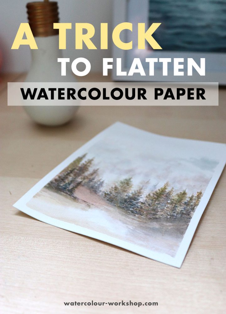 How To Flatten Watercolor Paintings