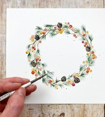 Christmas Watercolor Painting Ideas for Cards and More - Watercolour ...