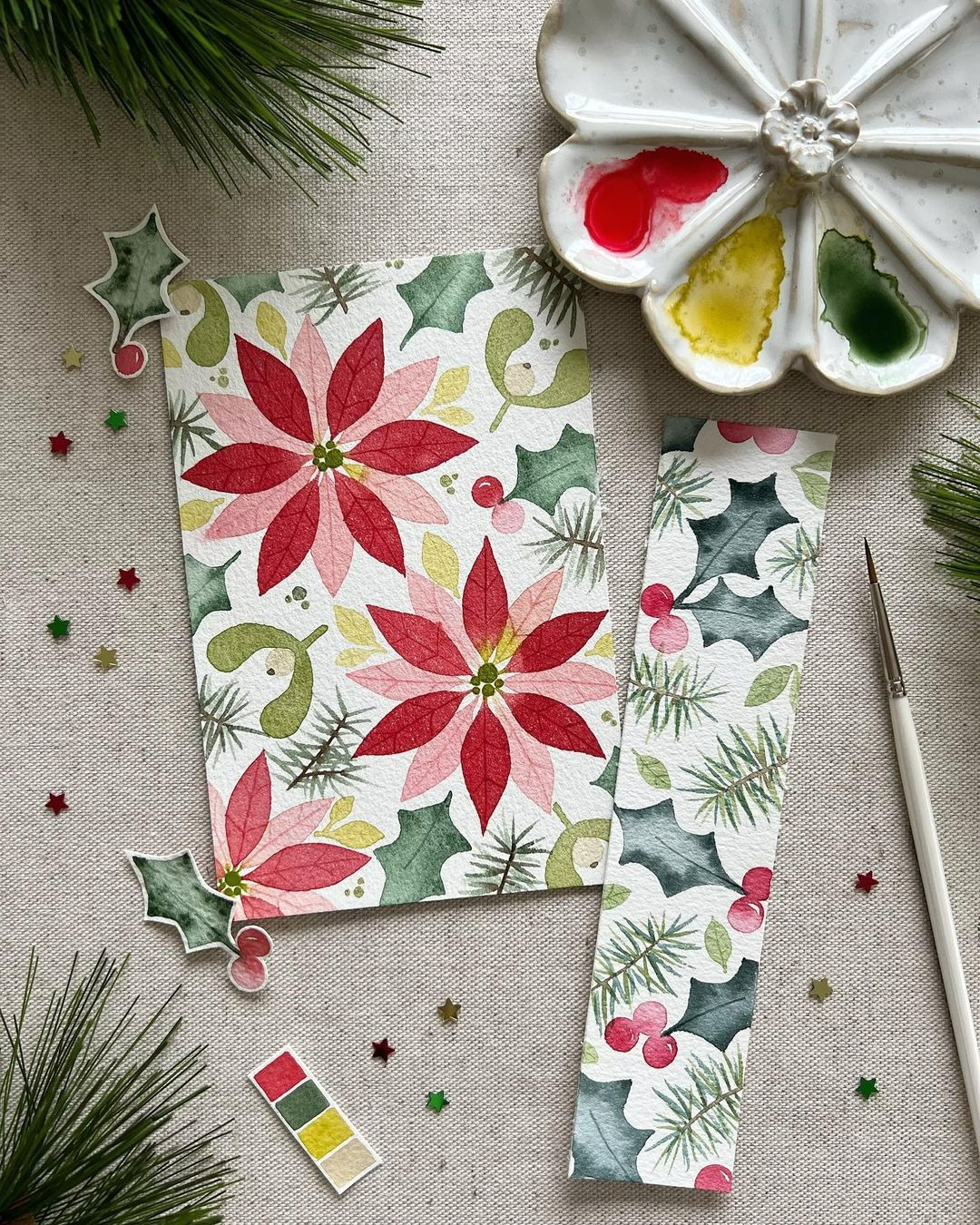 Christmas Cards Ideas Watercolor